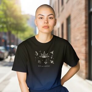 Vintage 90’s baby tee Mardi Gras themed short sleeve shirt Sz M EDM Ravecore